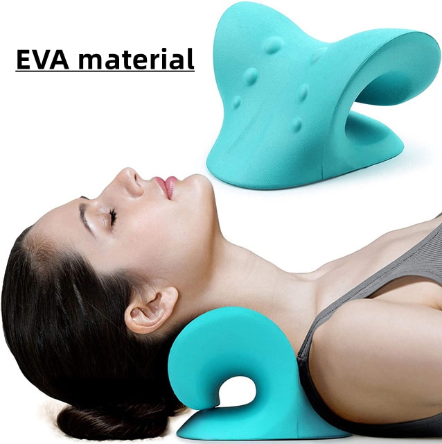 Cervical Chiropractic Traction Pillow – Green EVA 12