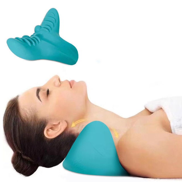 Cervical Chiropractic Traction Pillow – Cyan 7