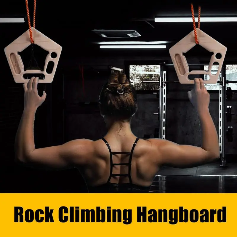 Pull-Up Hangboard Rock Climbing Finger And Forearm Strengthener Tool 2