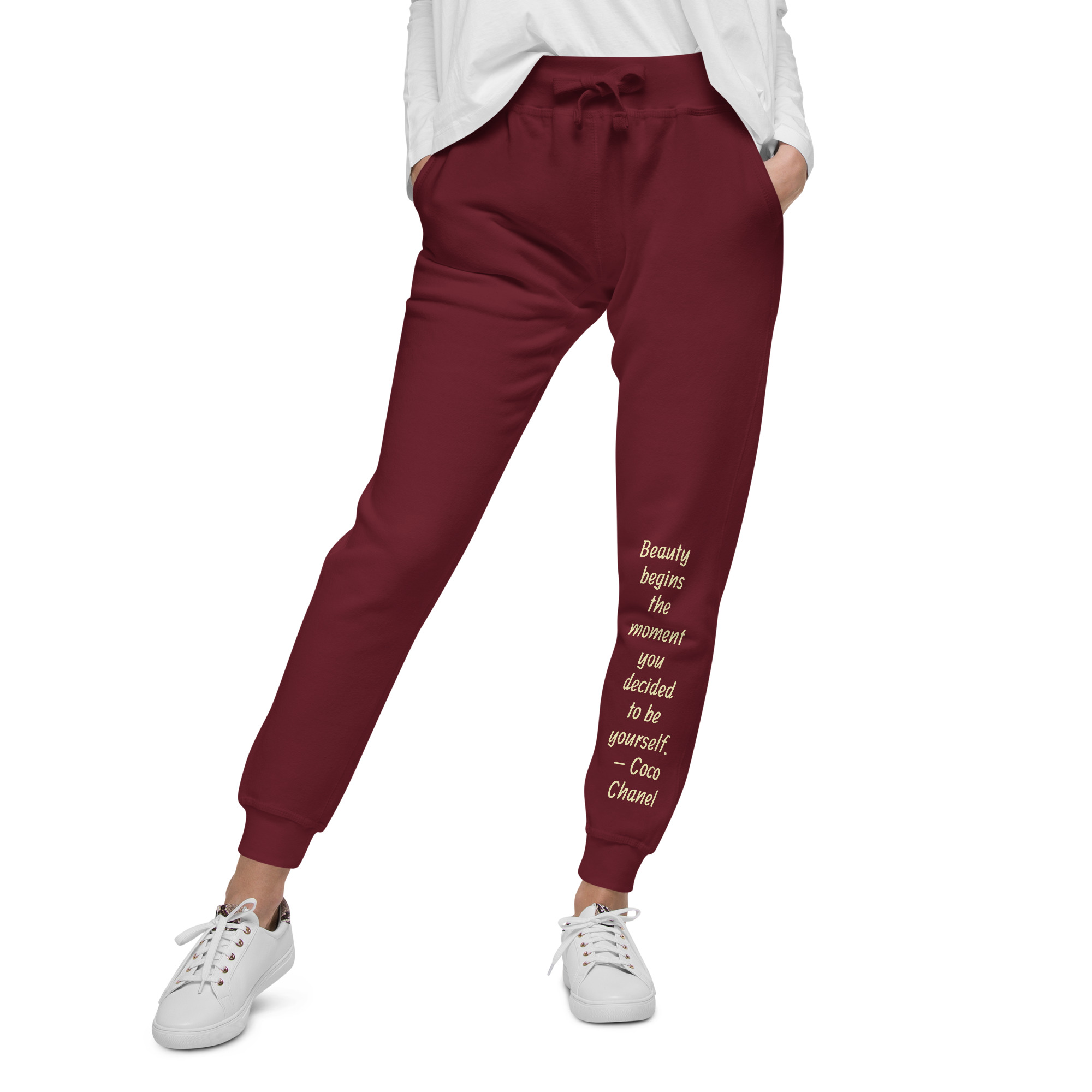 unisex-fleece-sweatpants-maroon-front-654be9440dc1e-2.jpg